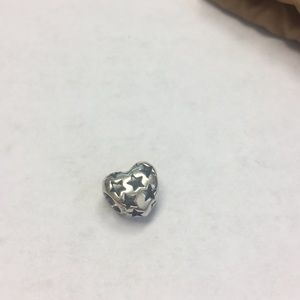 Pandora heart with cutout stars ⭐️ charm